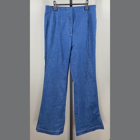 Jason Wu Jeans Womens 30 10 Medium blue denim wide leg designer casual classic - Picture 1 of 9